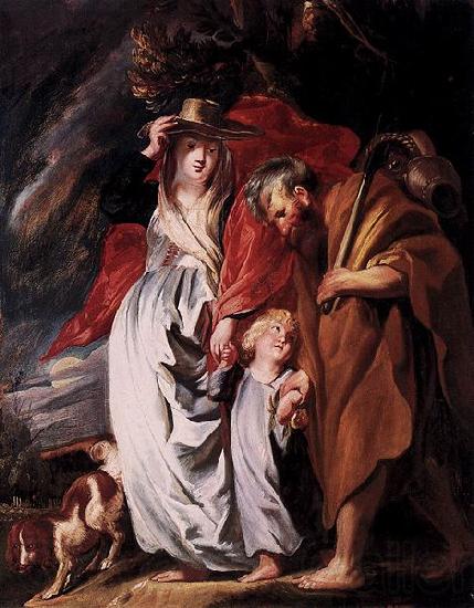 Jacob Jordaens Return of the Holy Family from Egypt Spain oil painting art